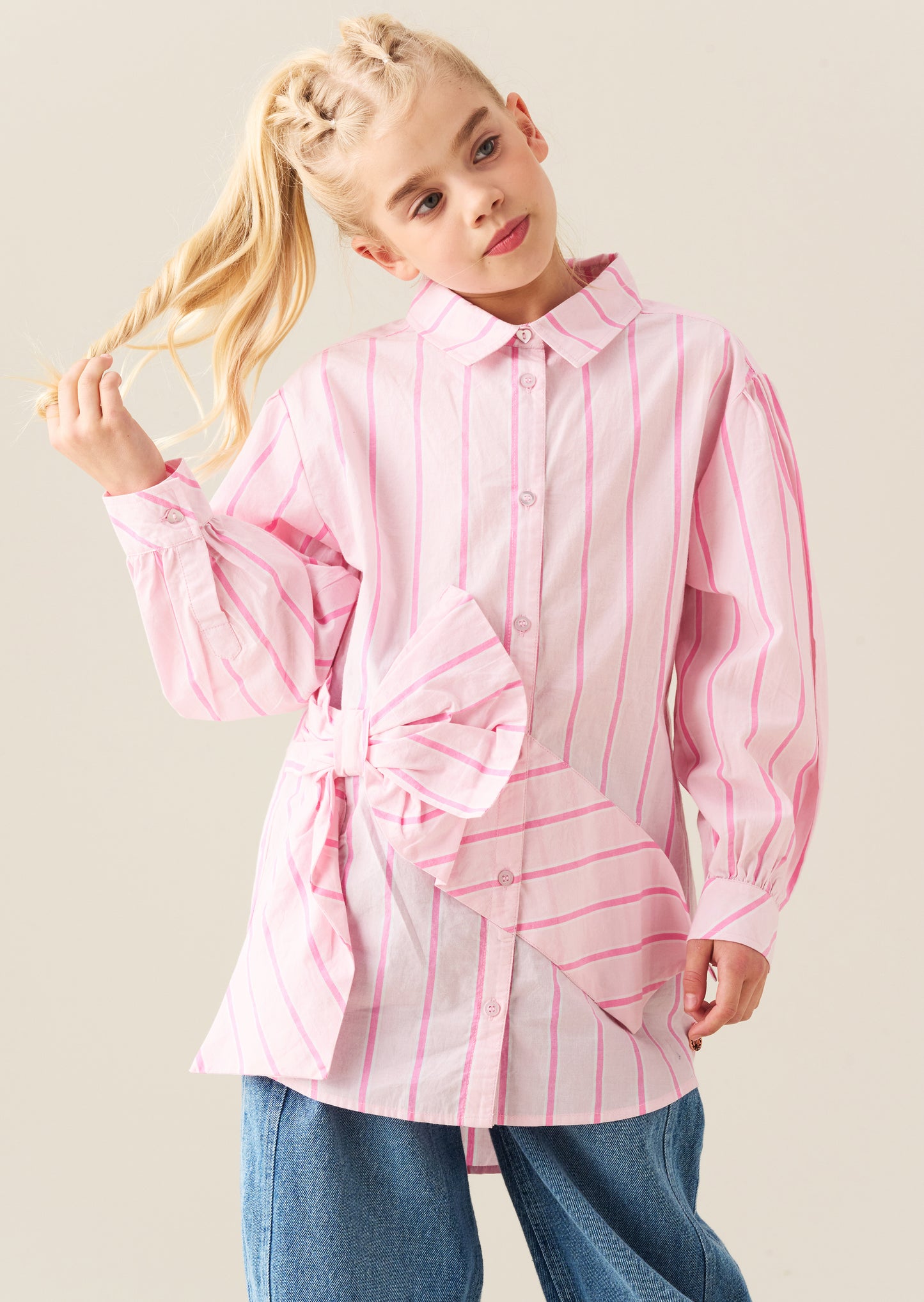 Kelsey Stripe Shirt Mini Dress
