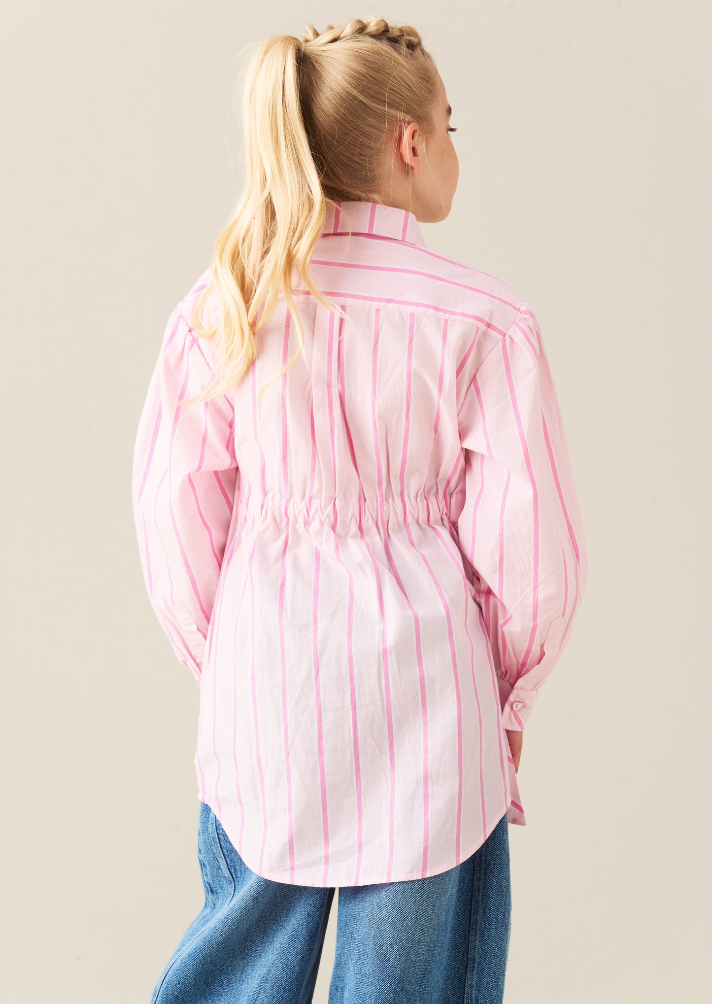 Kelsey Stripe Shirt Mini Dress
