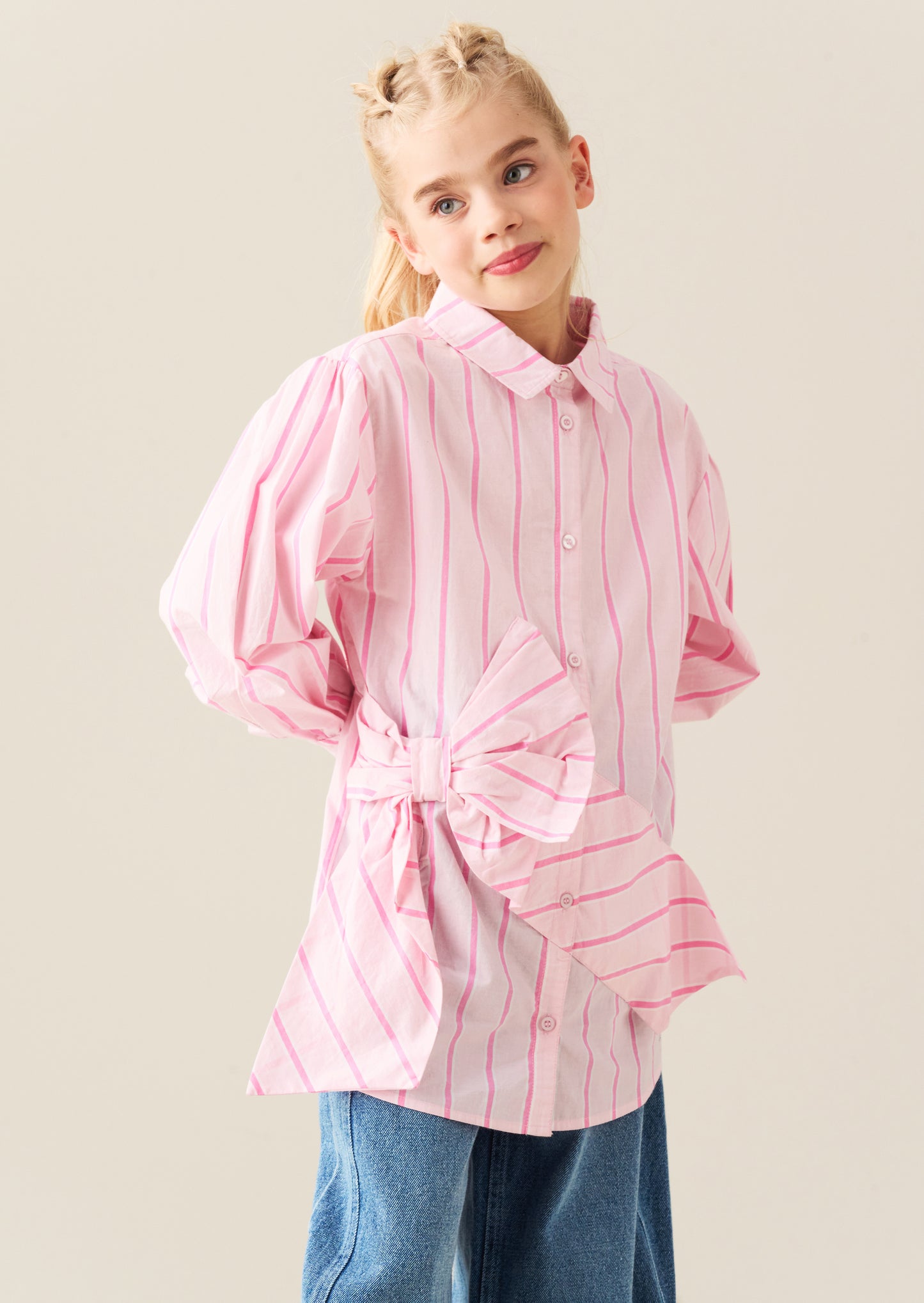 Kelsey Stripe Shirt Mini Dress