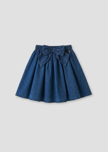 Annie Denim Bow Skirt