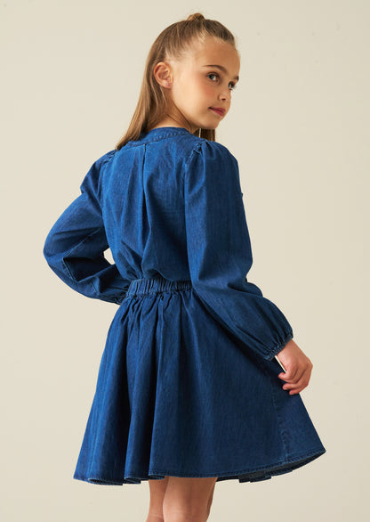 Annie Denim Bow Skirt