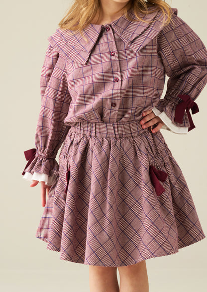Clara Check Skirt