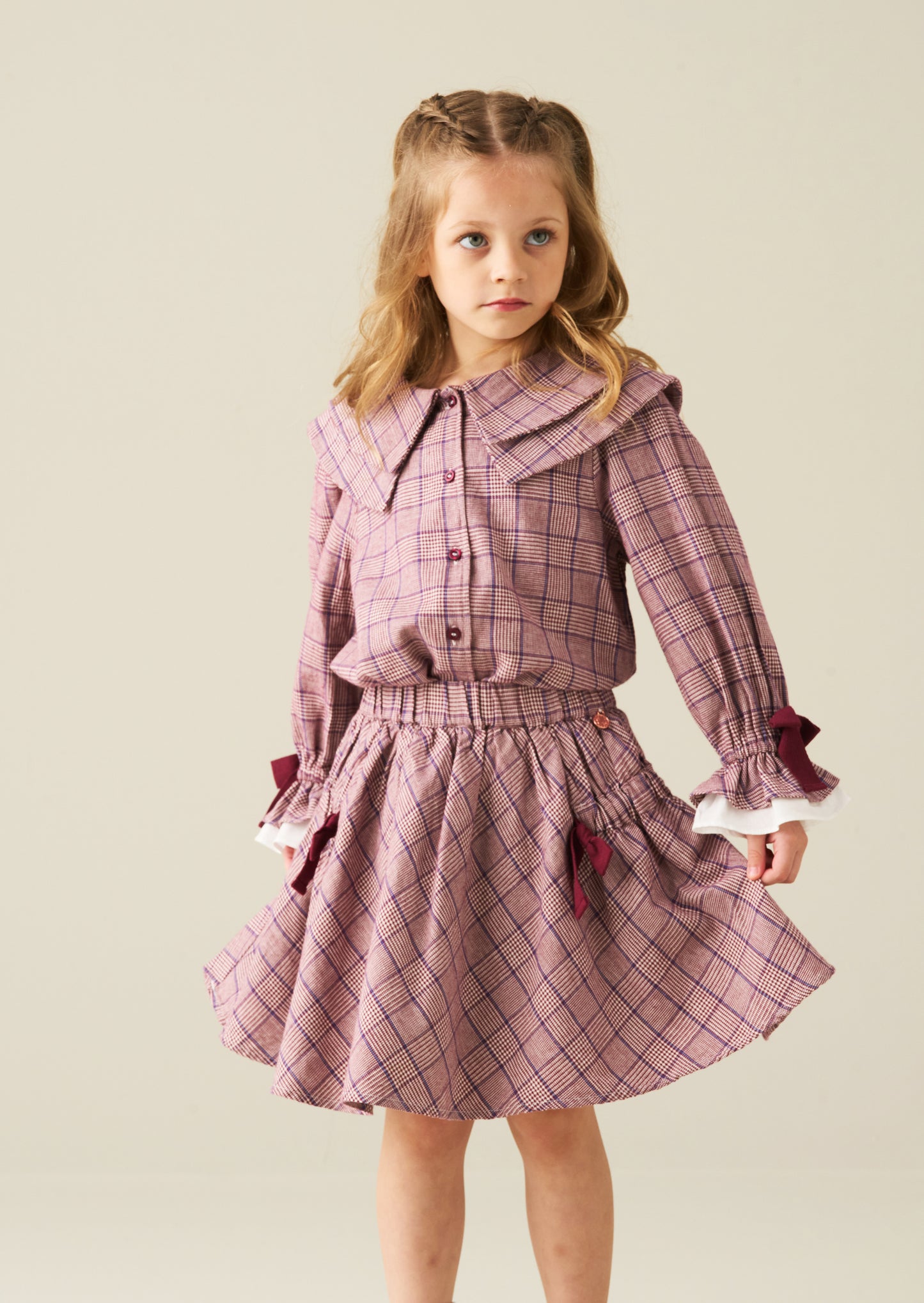 Clara Check Skirt