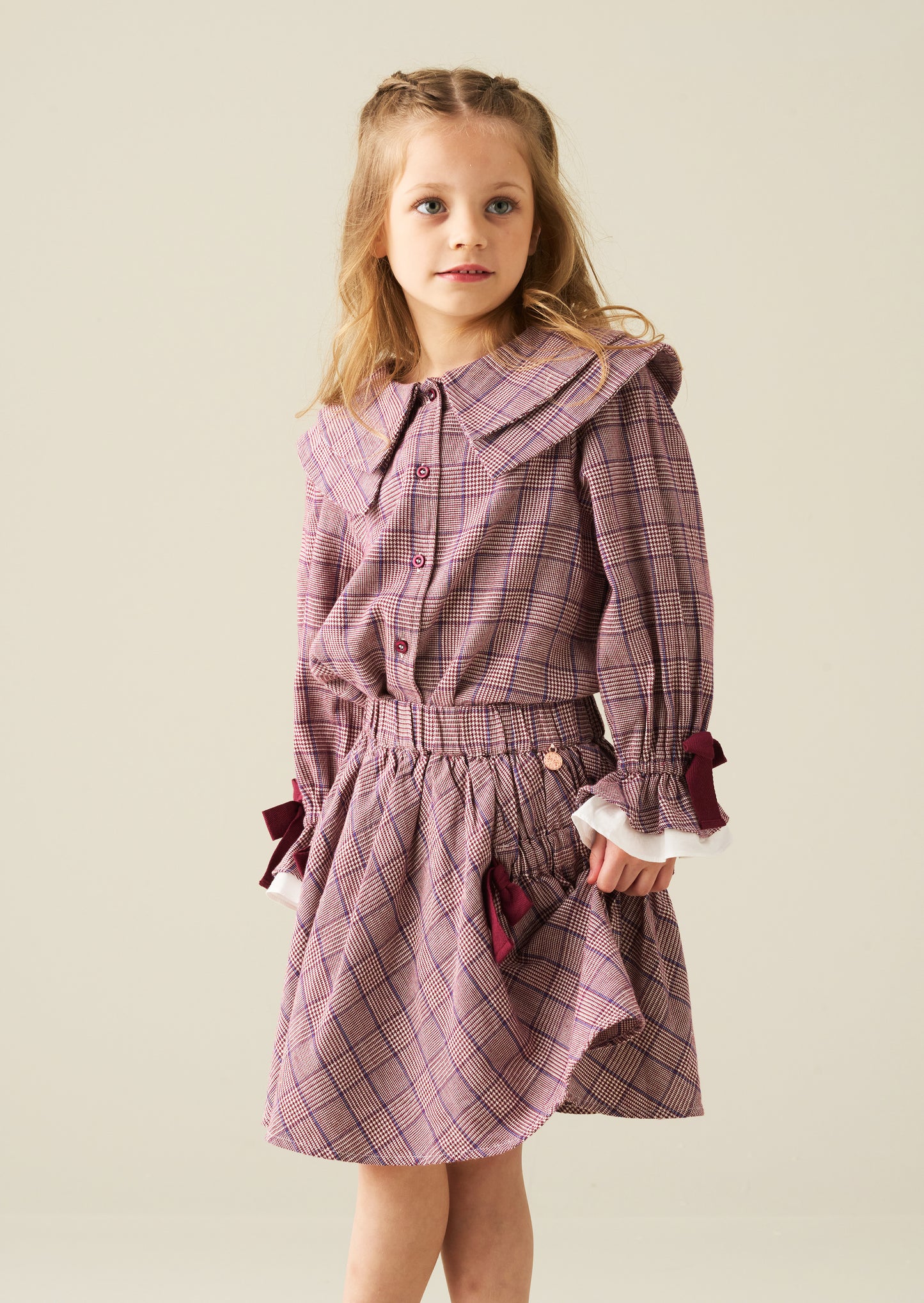 Clara Check Skirt