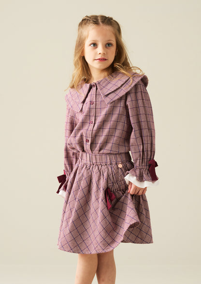Clara Check Skirt
