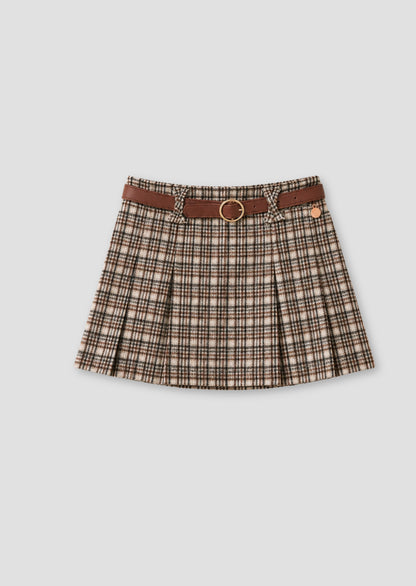 Marcia Check Mini Skirt With Shorts