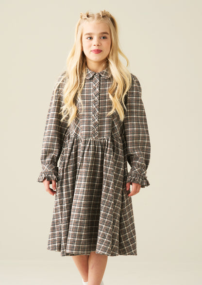 Marcia Check Shirt Dress