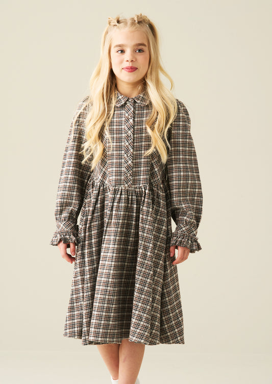 Marcia Check Shirt Dress