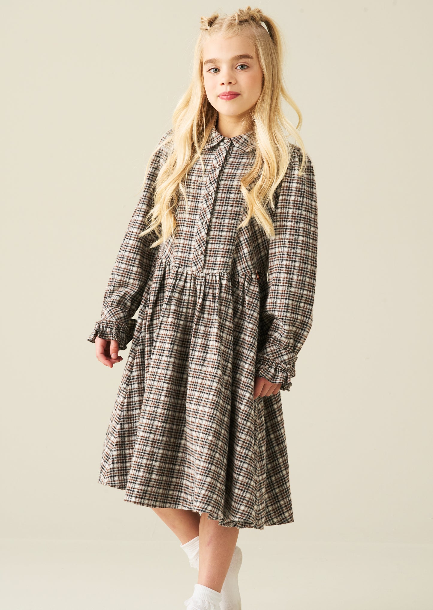 Marcia Check Shirt Dress