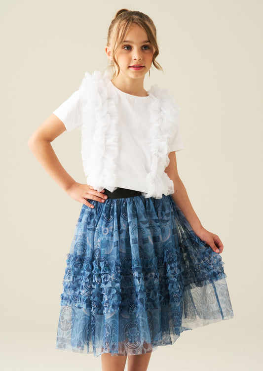 Isabelle Mesh Print Skirt