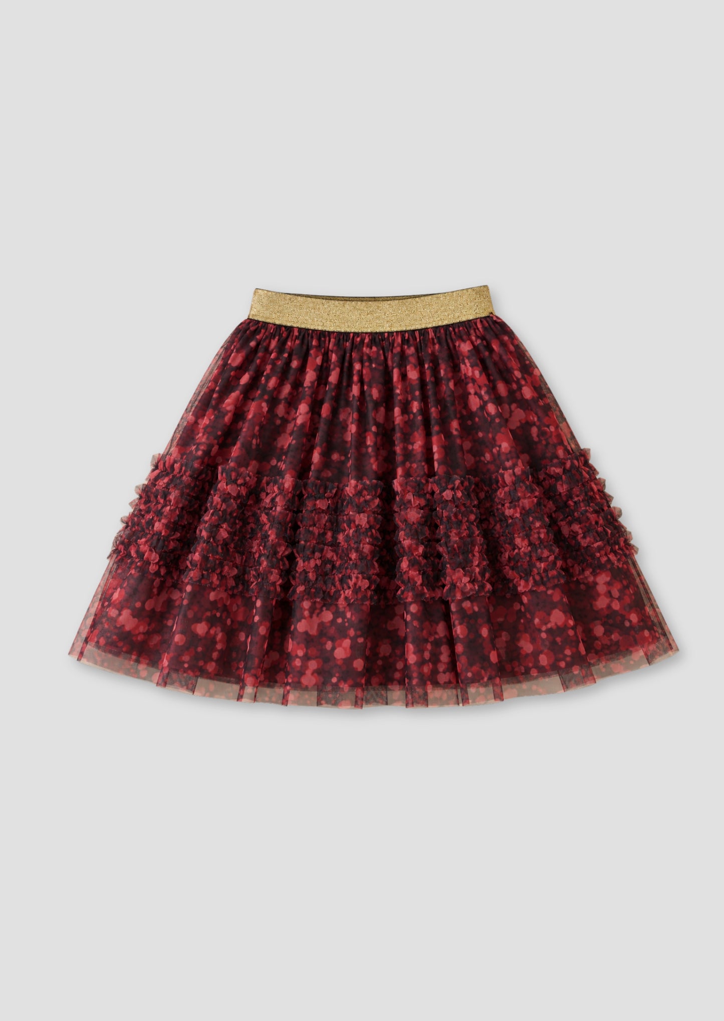 Caris Mesh Print Skirt