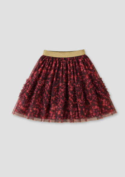 Caris Mesh Print Skirt
