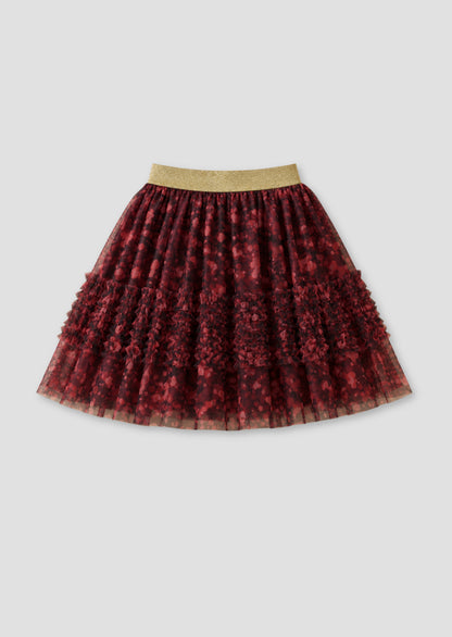 Caris Mesh Print Skirt