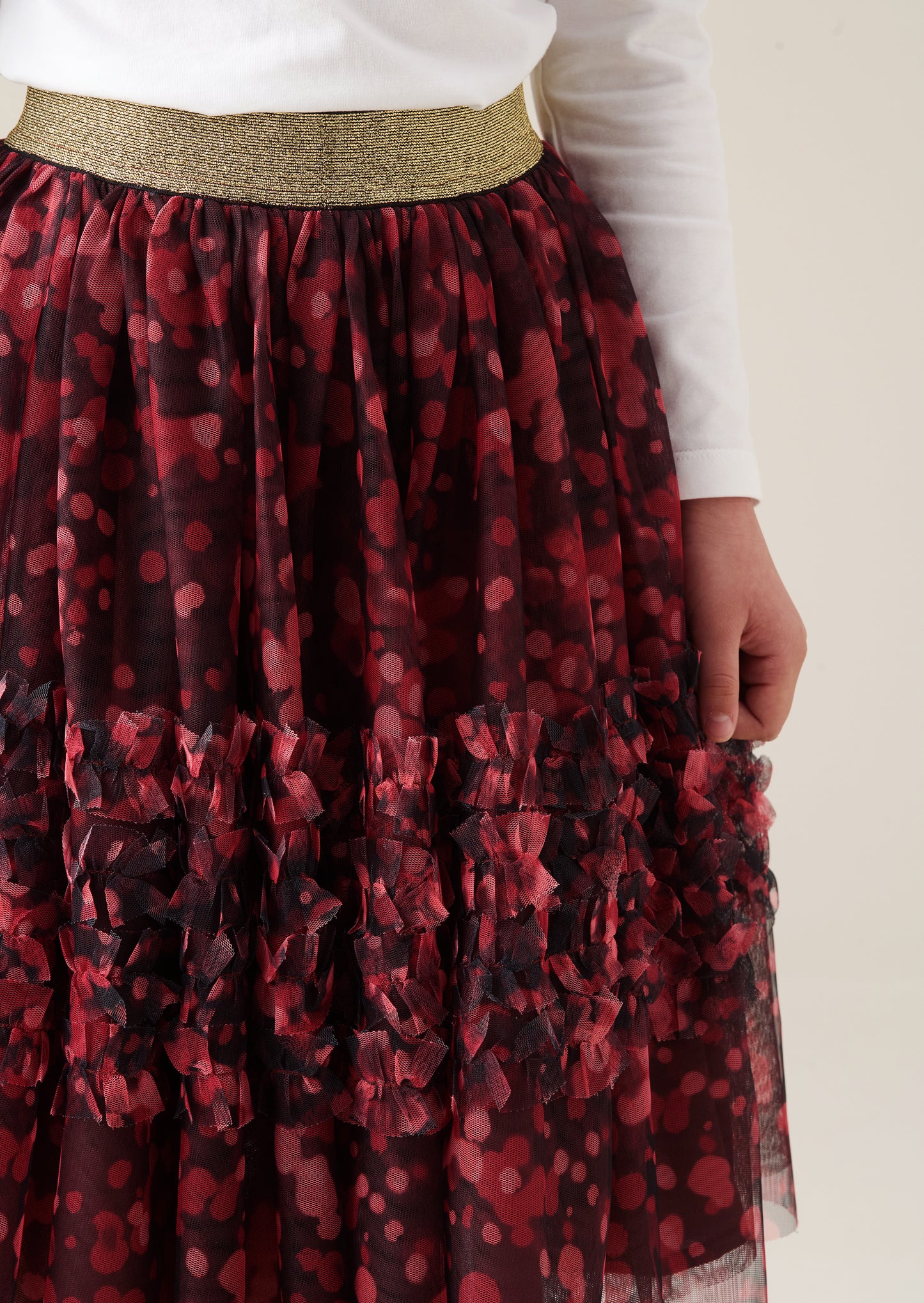Caris Mesh Print Skirt