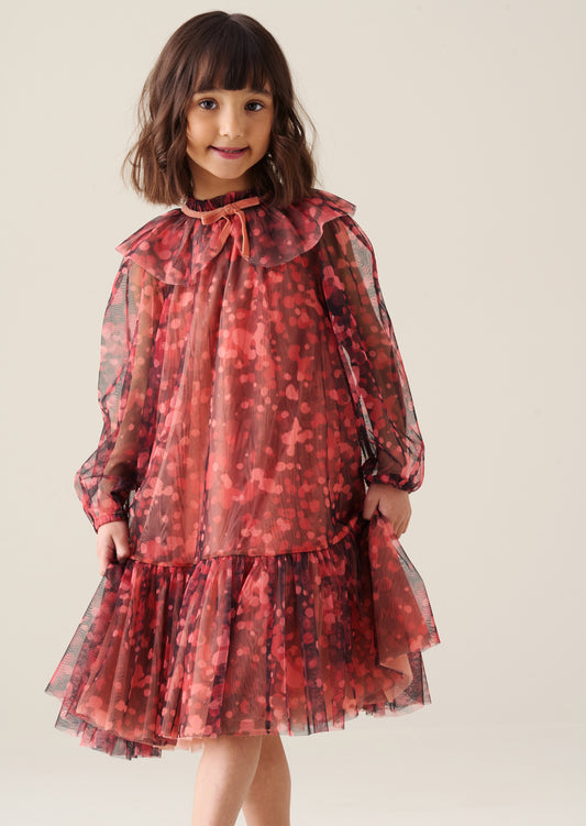 Cleo Collared Mesh Dress