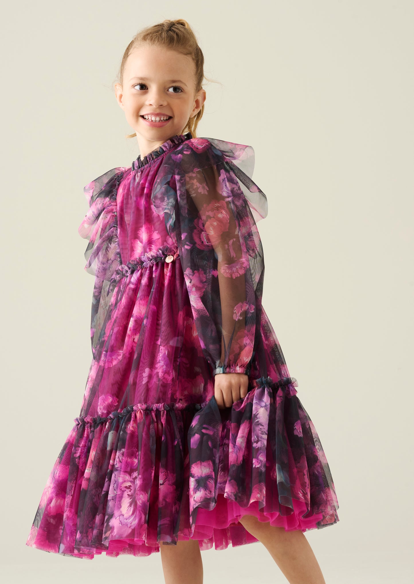 Estella Tiered Mesh Dress