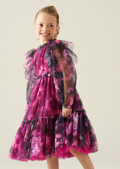Estella Tiered Mesh Dress