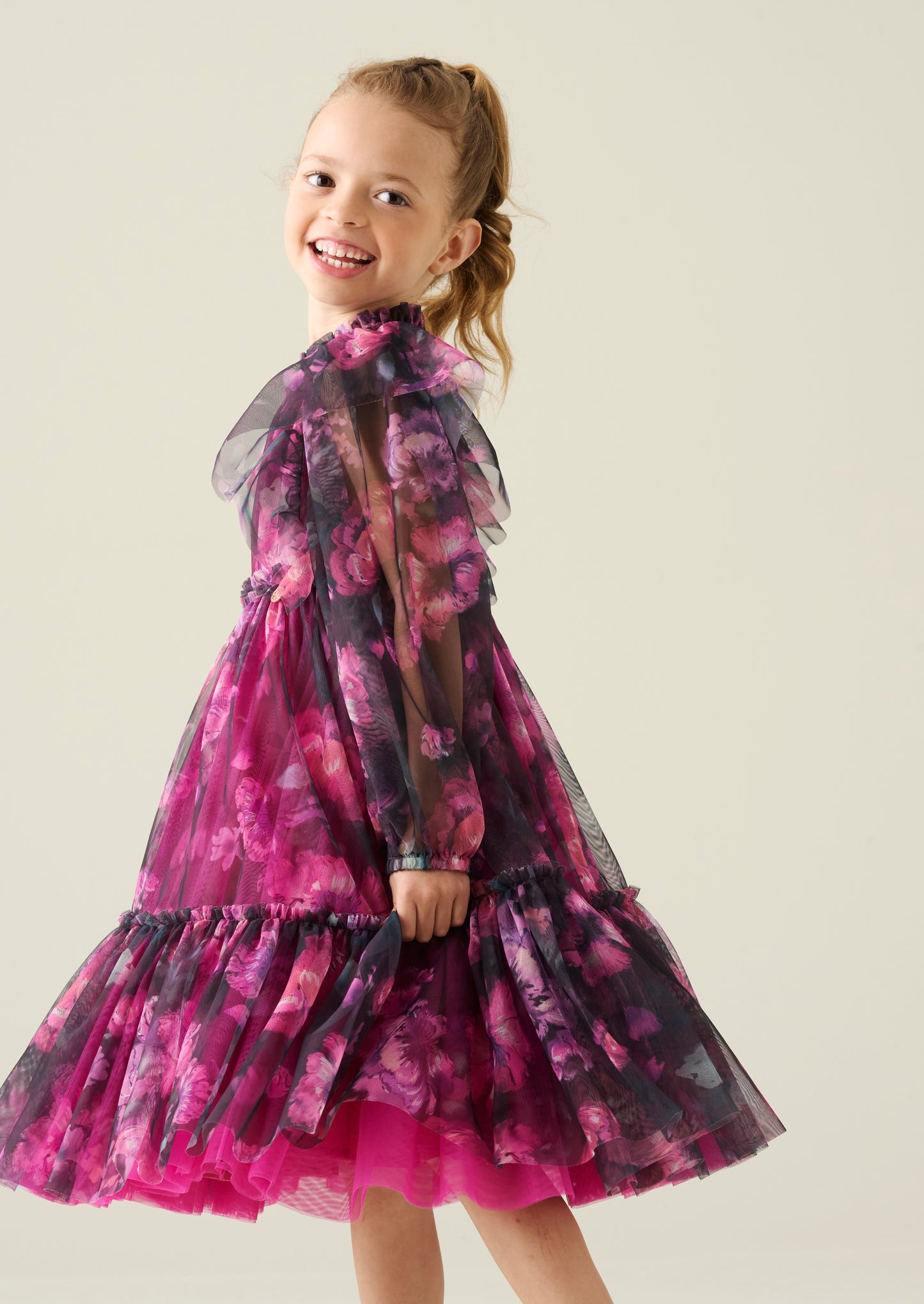Estella Tiered Mesh Dress