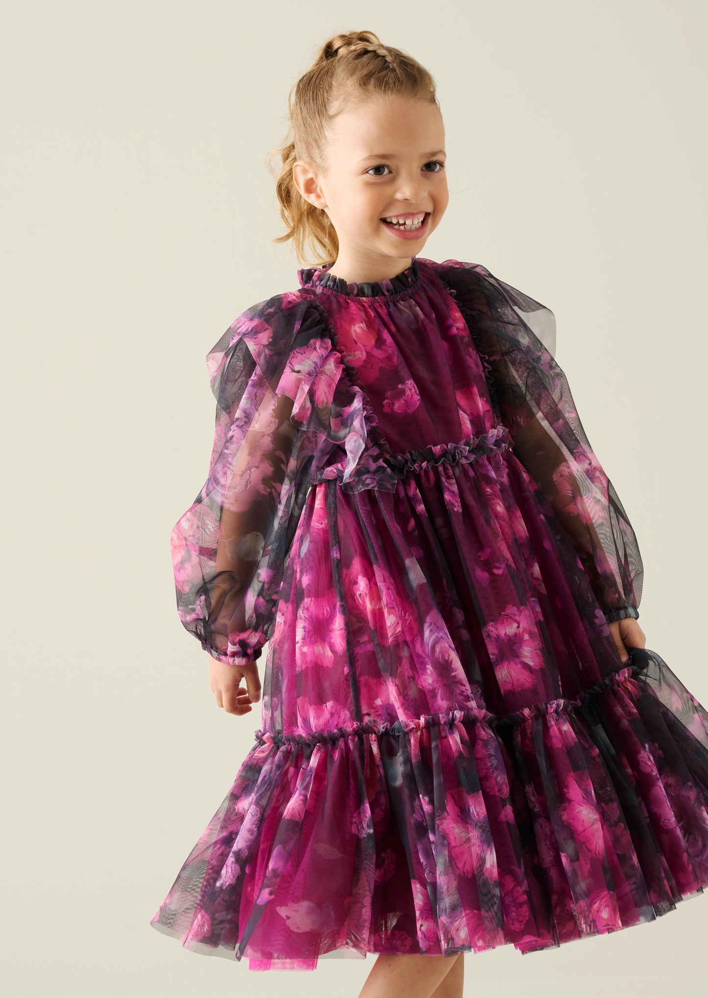 Estella Tiered Mesh Dress