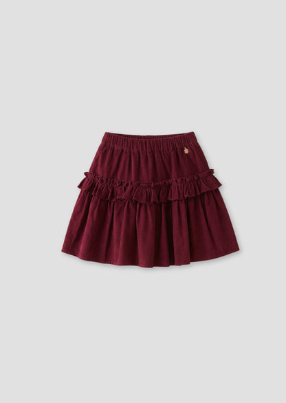 Roxy Cord Ruffle Skirt