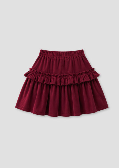 Roxy Cord Ruffle Skirt