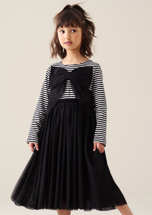 Carrie Jersey Mesh Dress