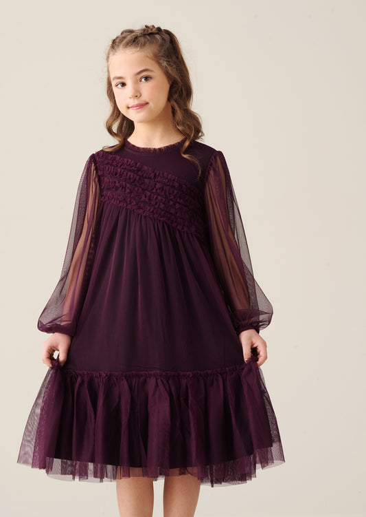 Verity Frill Mesh Dress