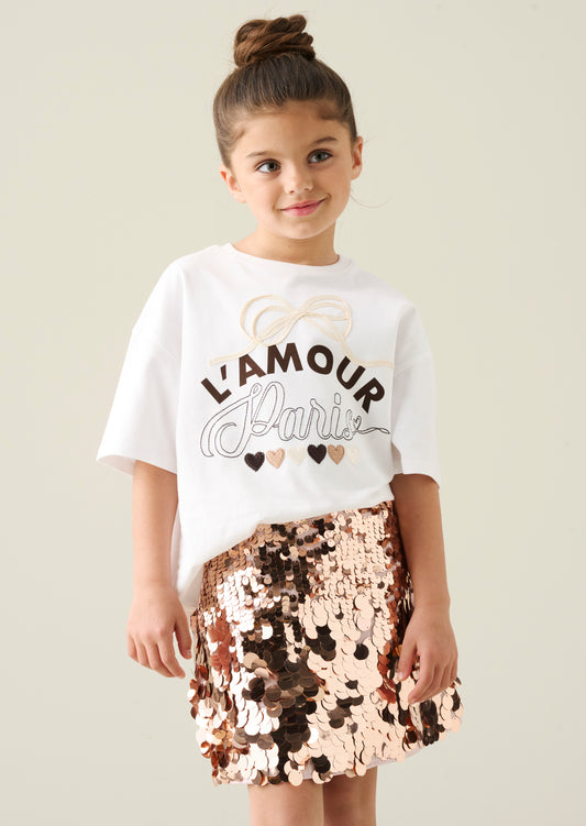 Natalia Sequin A Line Mini Skirt