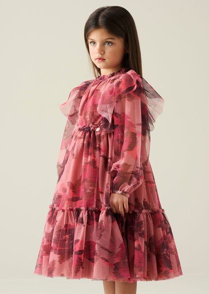 Estella Tiered Mesh Dress