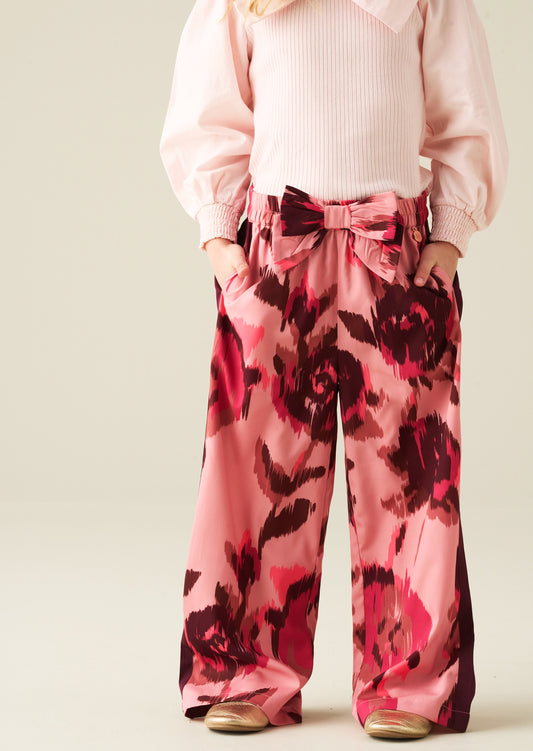 Lara Printed Wide Leg Trousers
