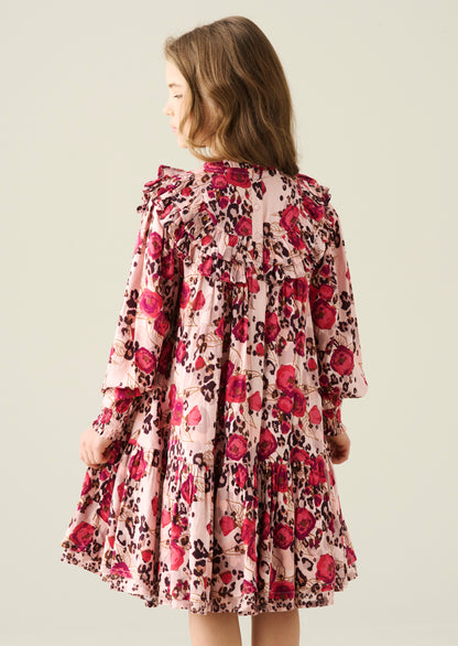 Lyra Animal Rose Print Dress