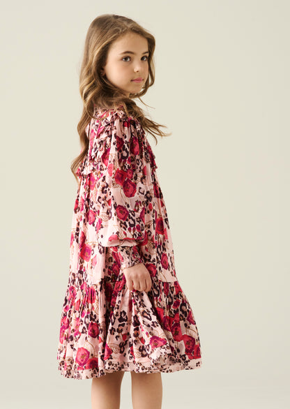 Lyra Animal Rose Print Dress