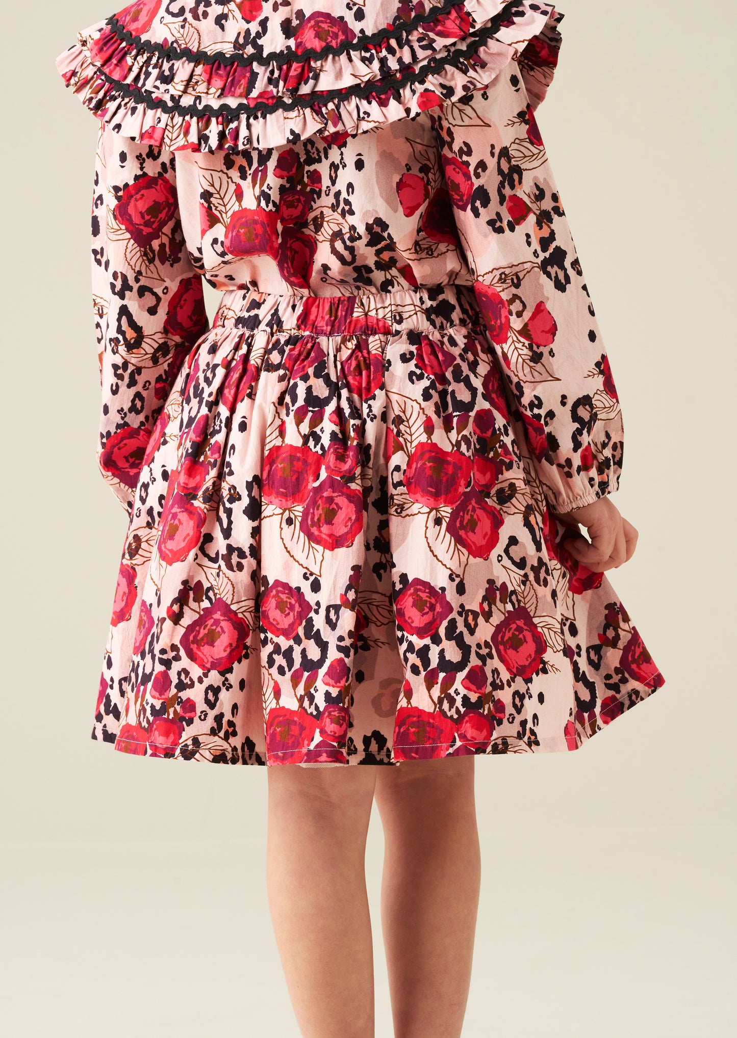 Lyra Animal Rose Print Skirt