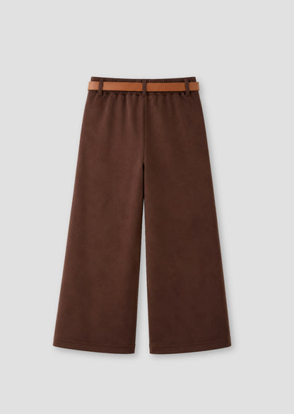 Kaia Suedette Wide Leg Trousers