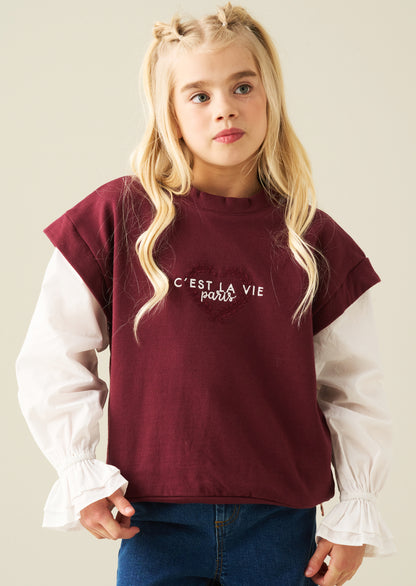 Loren Layered Sweat