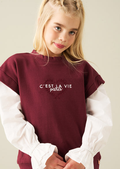 Loren Layered Sweat