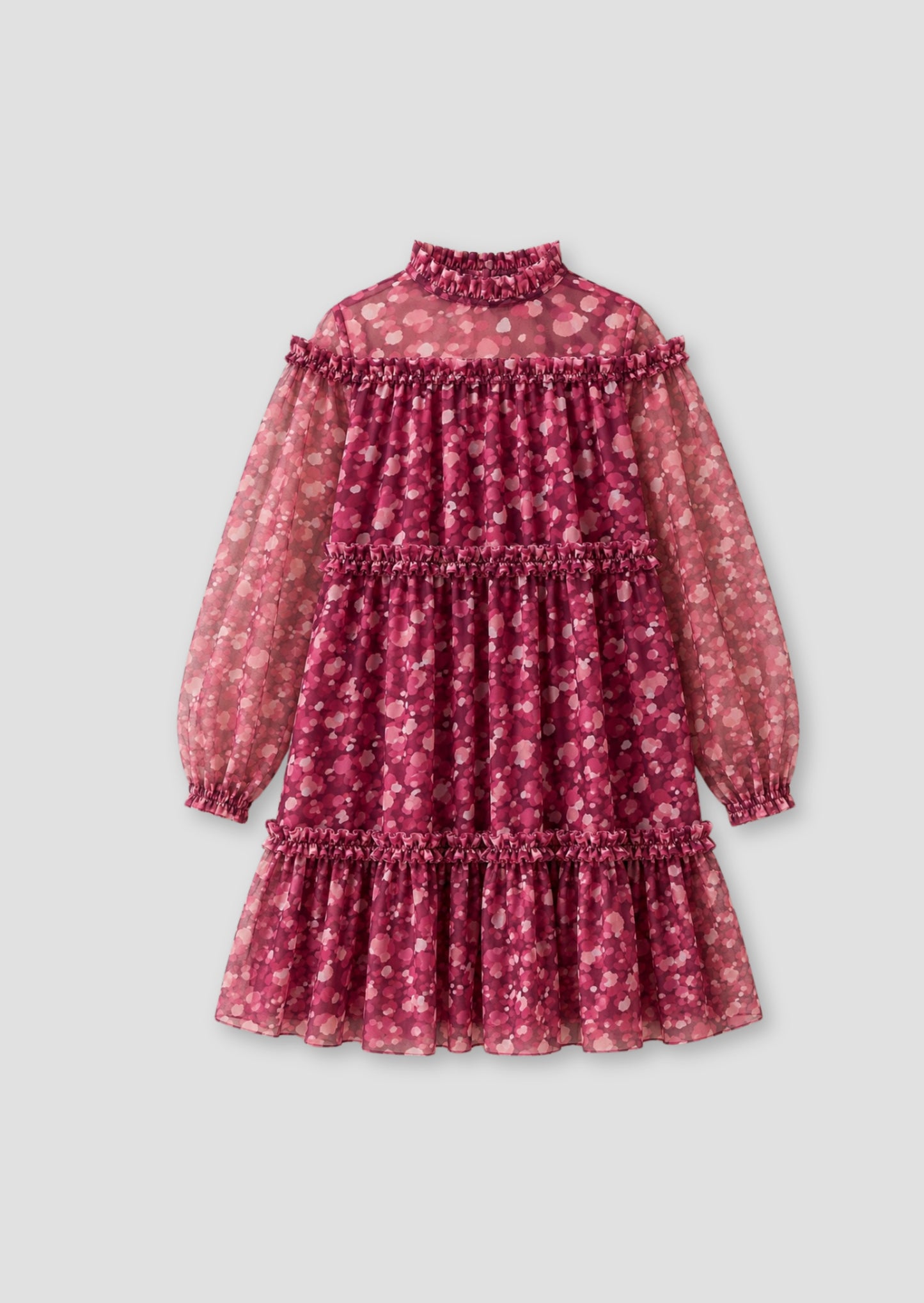 Cara Tiered Mesh Dress