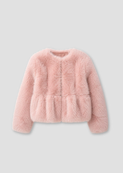 Paula Peplum Fur Jacket