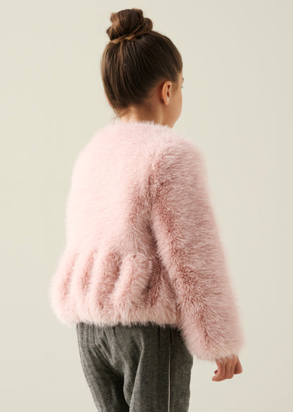 Paula Peplum Fur Jacket