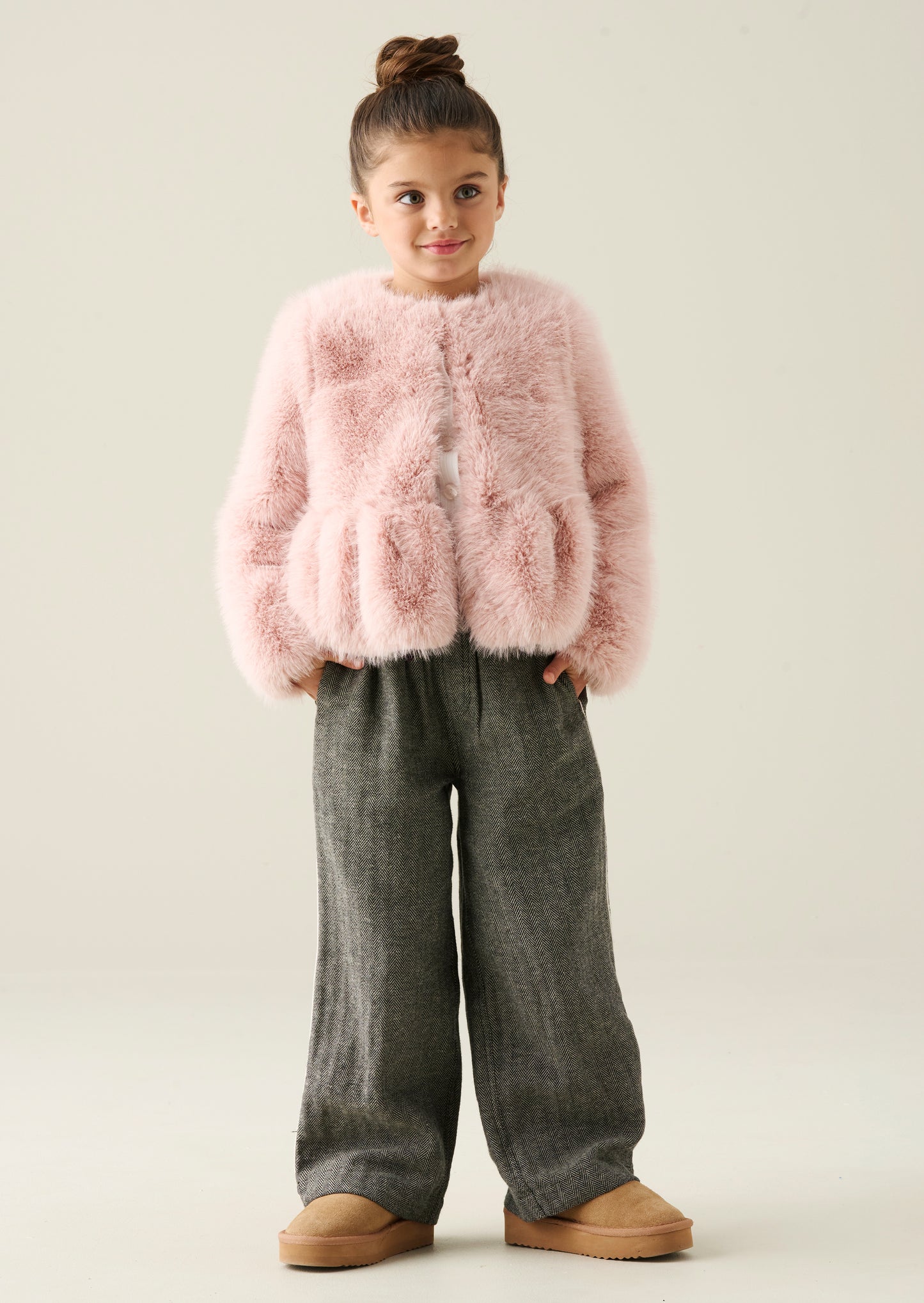 Paula Peplum Fur Jacket