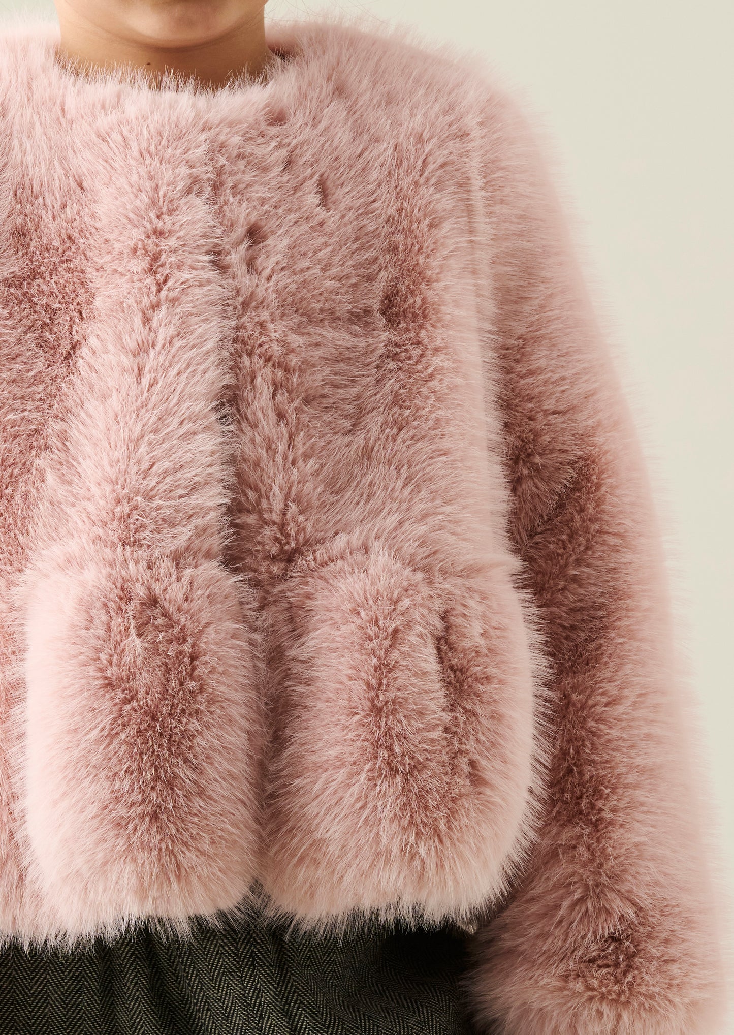 Paula Peplum Fur Jacket