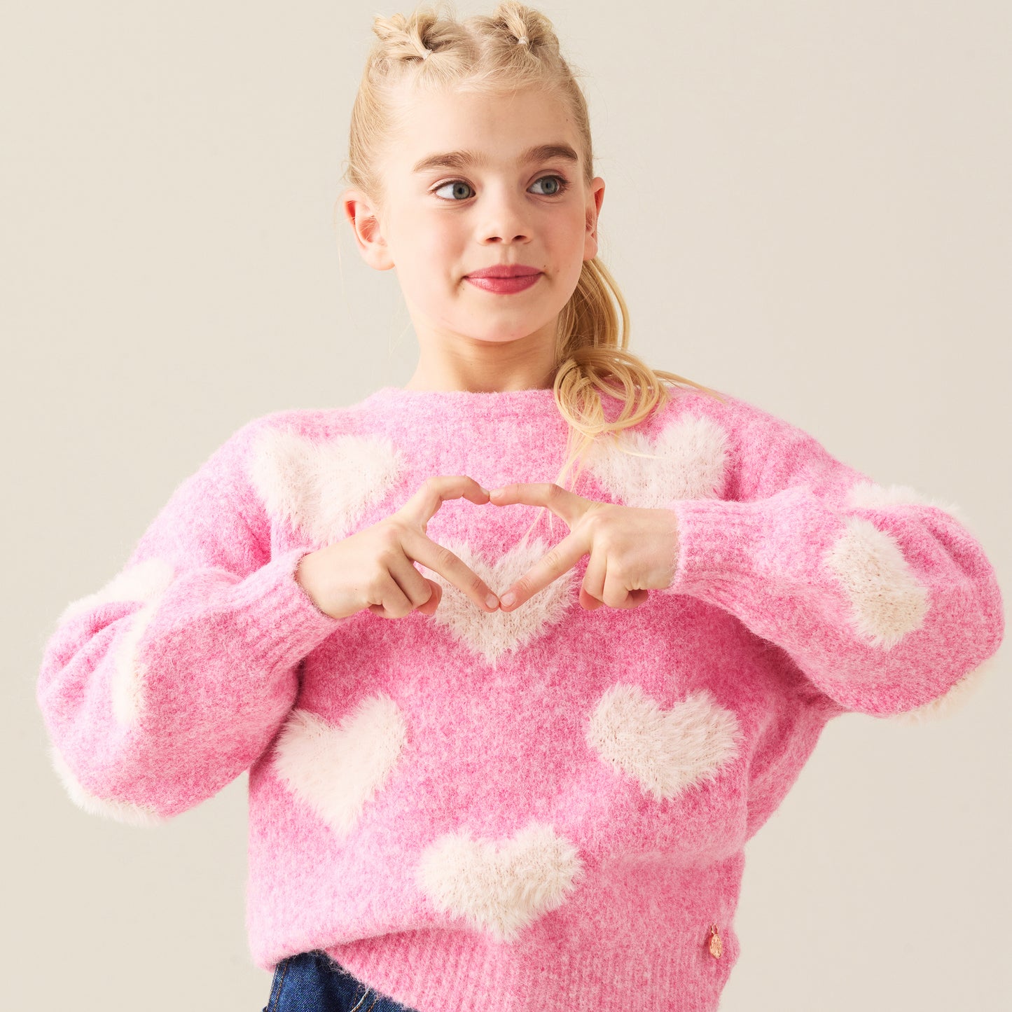 Freya Heart Crew Knit Jumper