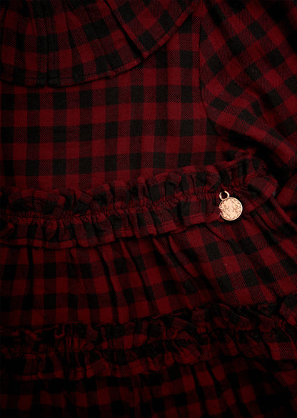 Aria Check Blouse