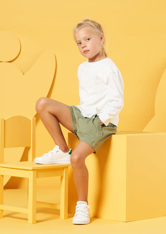 Jojo Khaki Ruffle Short