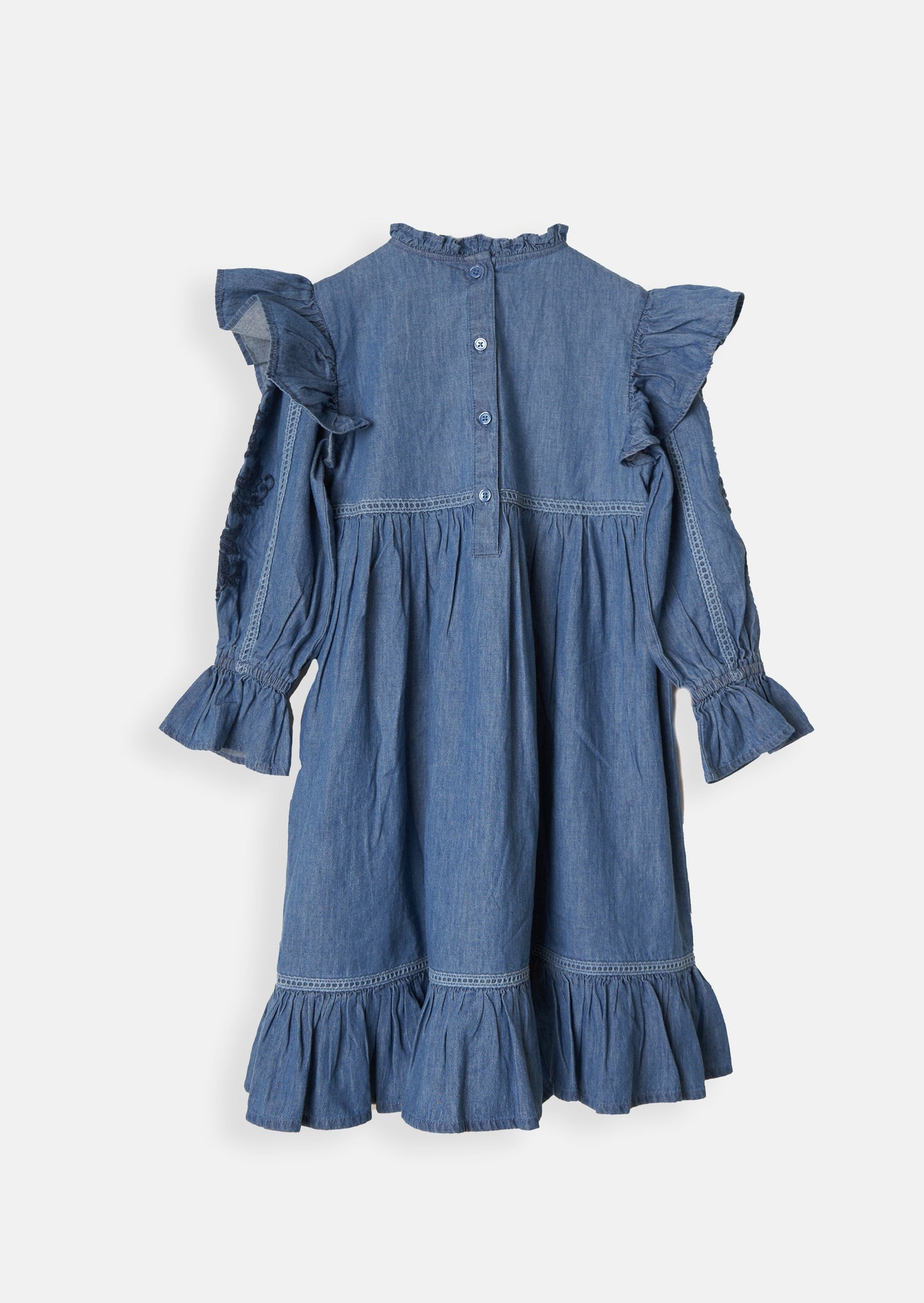 Embroidered Yoke Dress