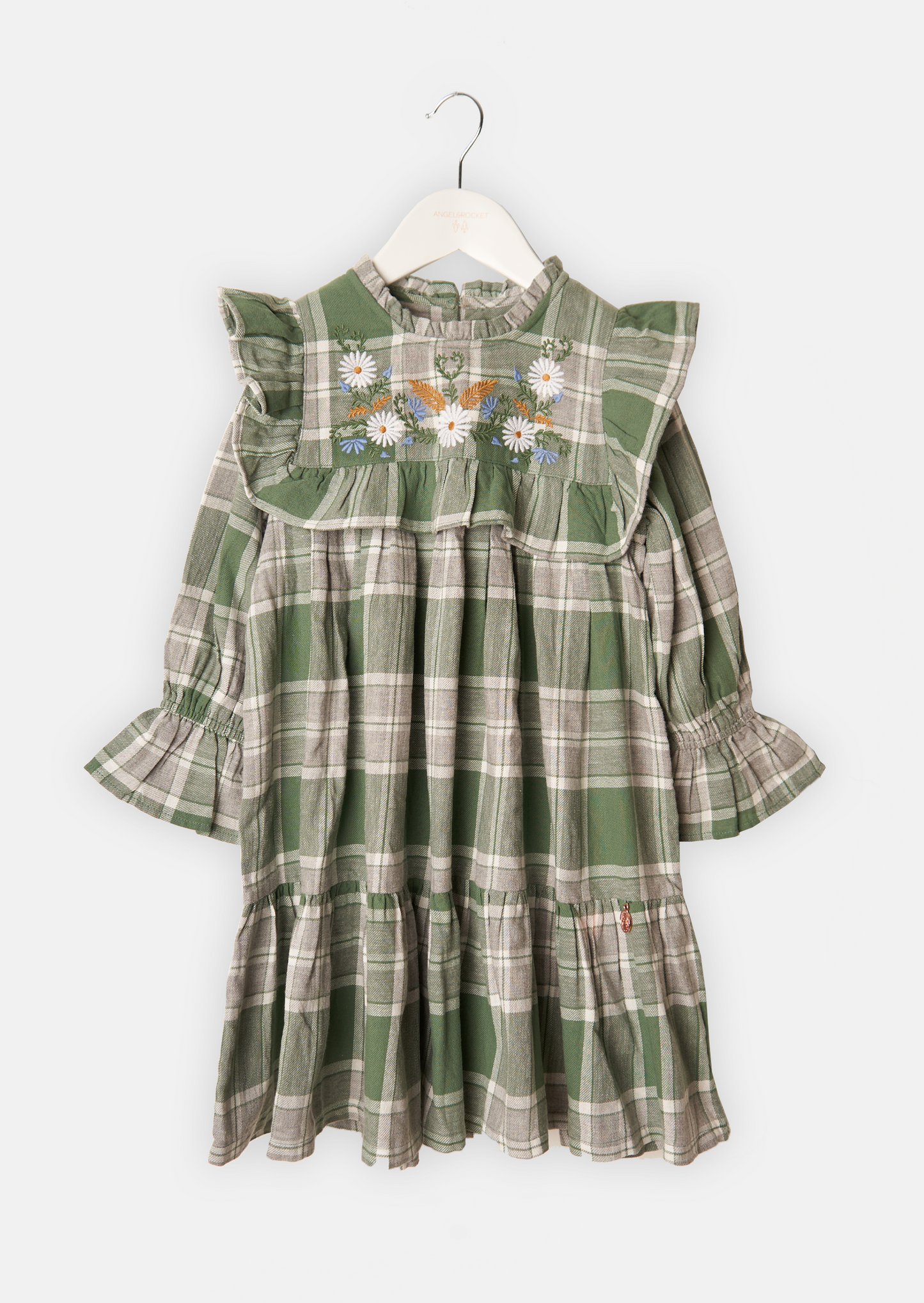 Theodora Fern Embroidered Yolk Dress