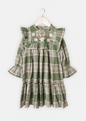Theodora Fern Embroidered Yolk Dress
