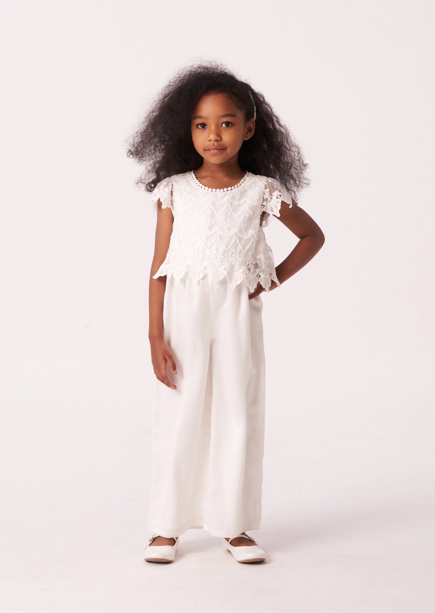 Ivory Lucy Lace Jumpsuit