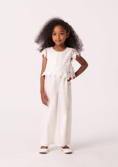 Ivory Lucy Lace Jumpsuit