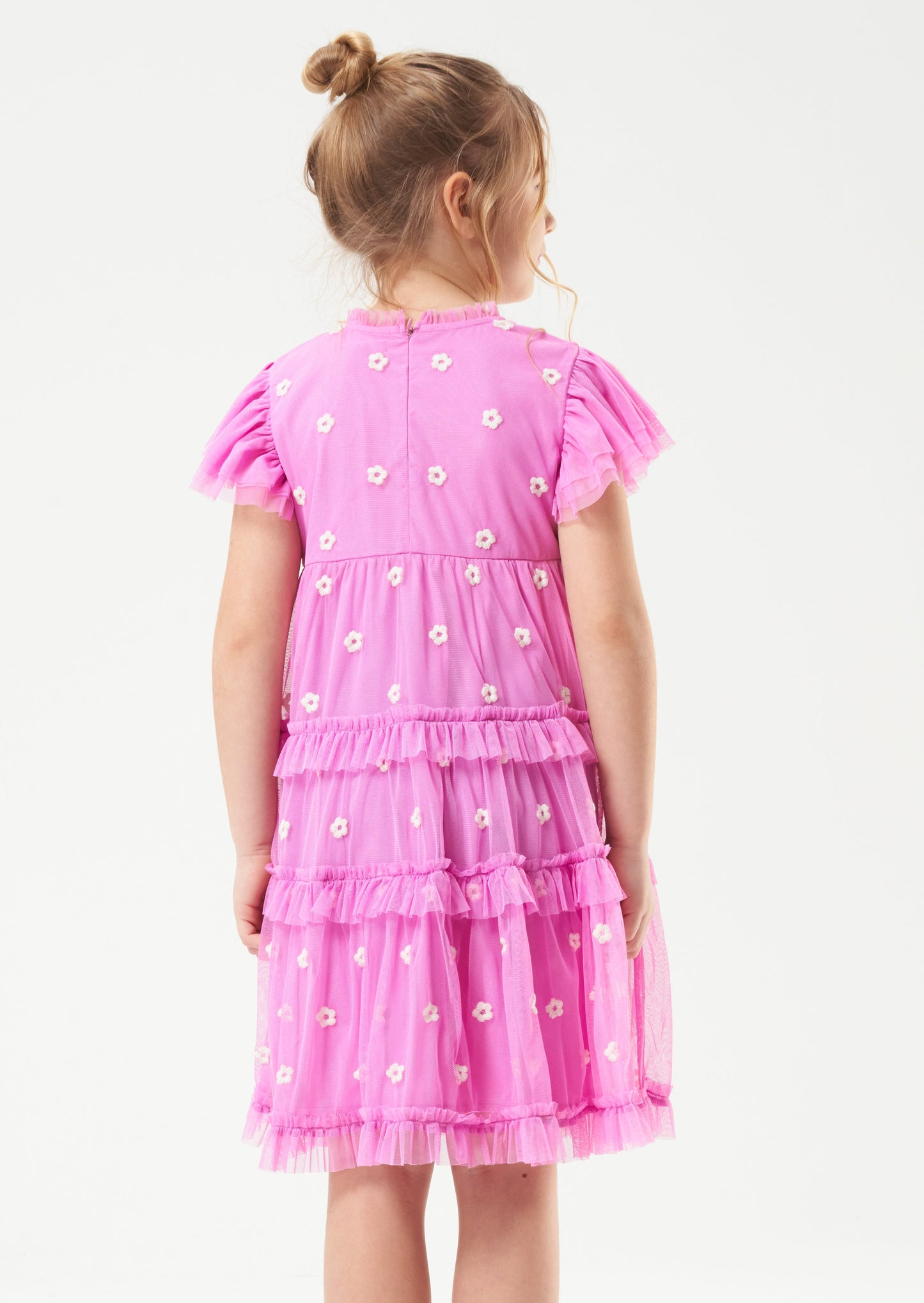 Luisa Embroidered Mesh Dress